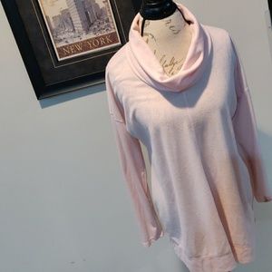 Light pink cowl neck Maternity top